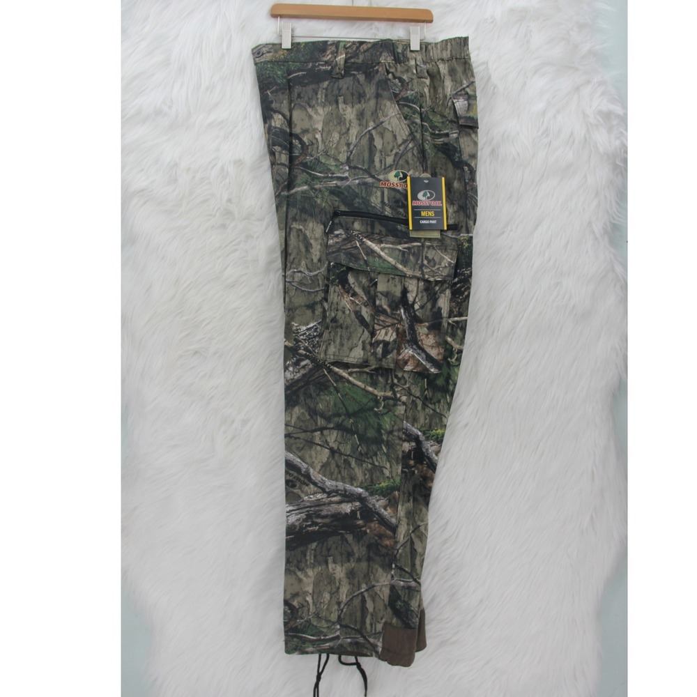 Mossy Oak Camo Cargo Pants NWT Mens XXL 44-46 Green Hunting Cotton Blend